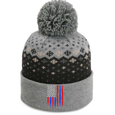 USA American Pride Flag The Baniff Cuffed Pom Beanie