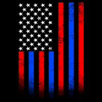 USA American Pride Flag Cooling Performance Crew T-Shirt