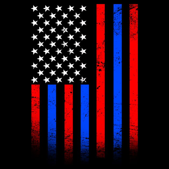 USA American Pride Flag Cooling Performance Crew T-Shirt