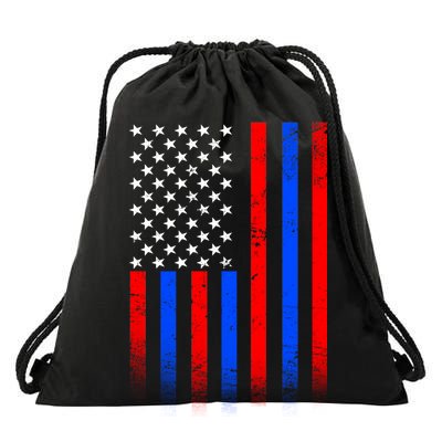 USA American Pride Flag Drawstring Bag