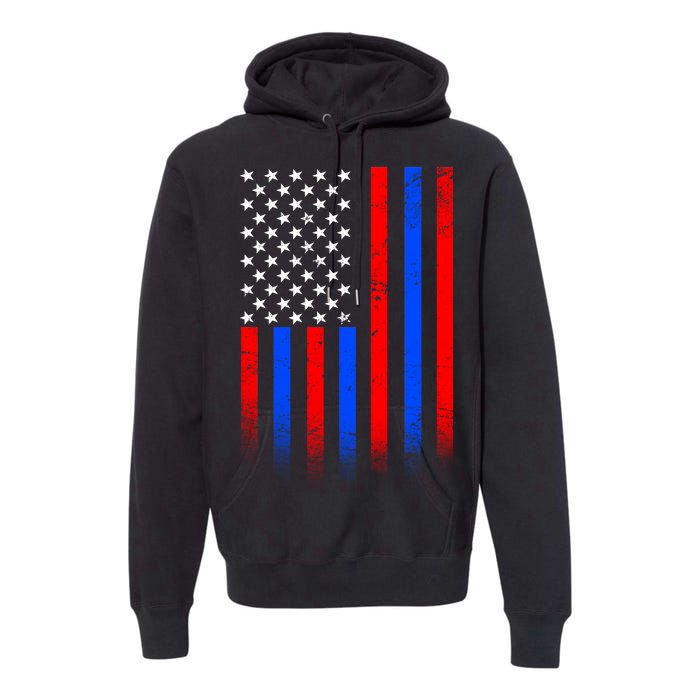 USA American Pride Flag Premium Hoodie