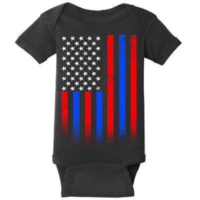 USA American Pride Flag Baby Bodysuit