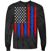 USA American Pride Flag Tie-Dye Long Sleeve Shirt