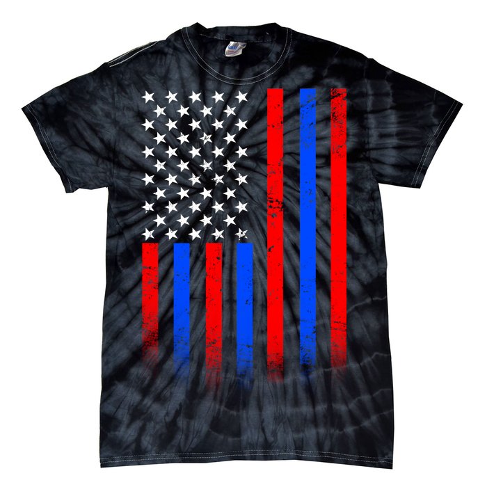 USA American Pride Flag Tie-Dye T-Shirt