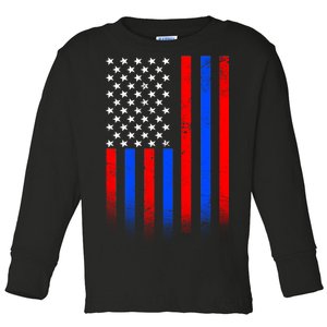 USA American Pride Flag Toddler Long Sleeve Shirt