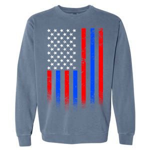 USA American Pride Flag Garment-Dyed Sweatshirt