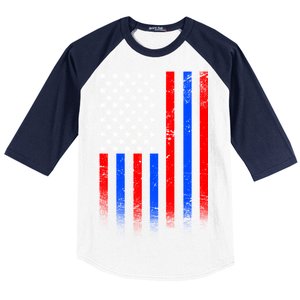 USA American Pride Flag Baseball Sleeve Shirt