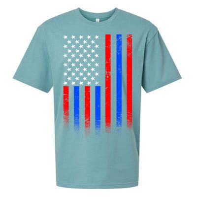 USA American Pride Flag Sueded Cloud Jersey T-Shirt