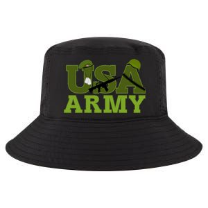 USA Army Camo Logo Cool Comfort Performance Bucket Hat