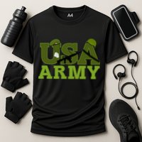 USA Army Camo Logo Performance Shirt