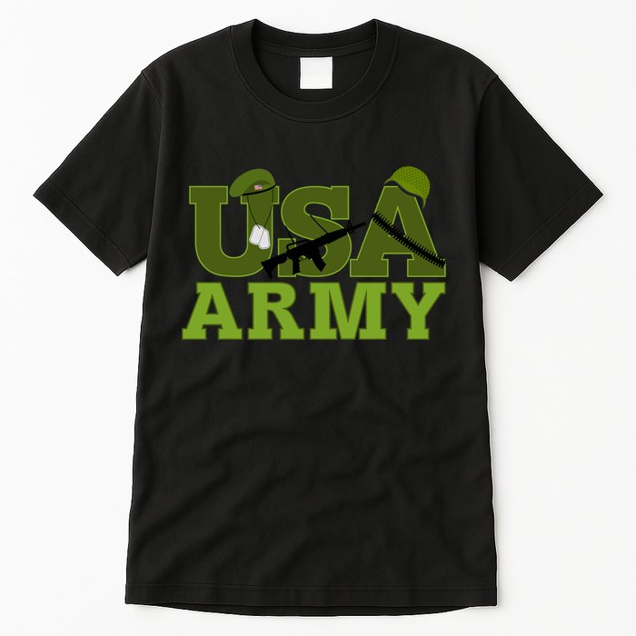 USA Army Camo Logo Tall T-Shirt