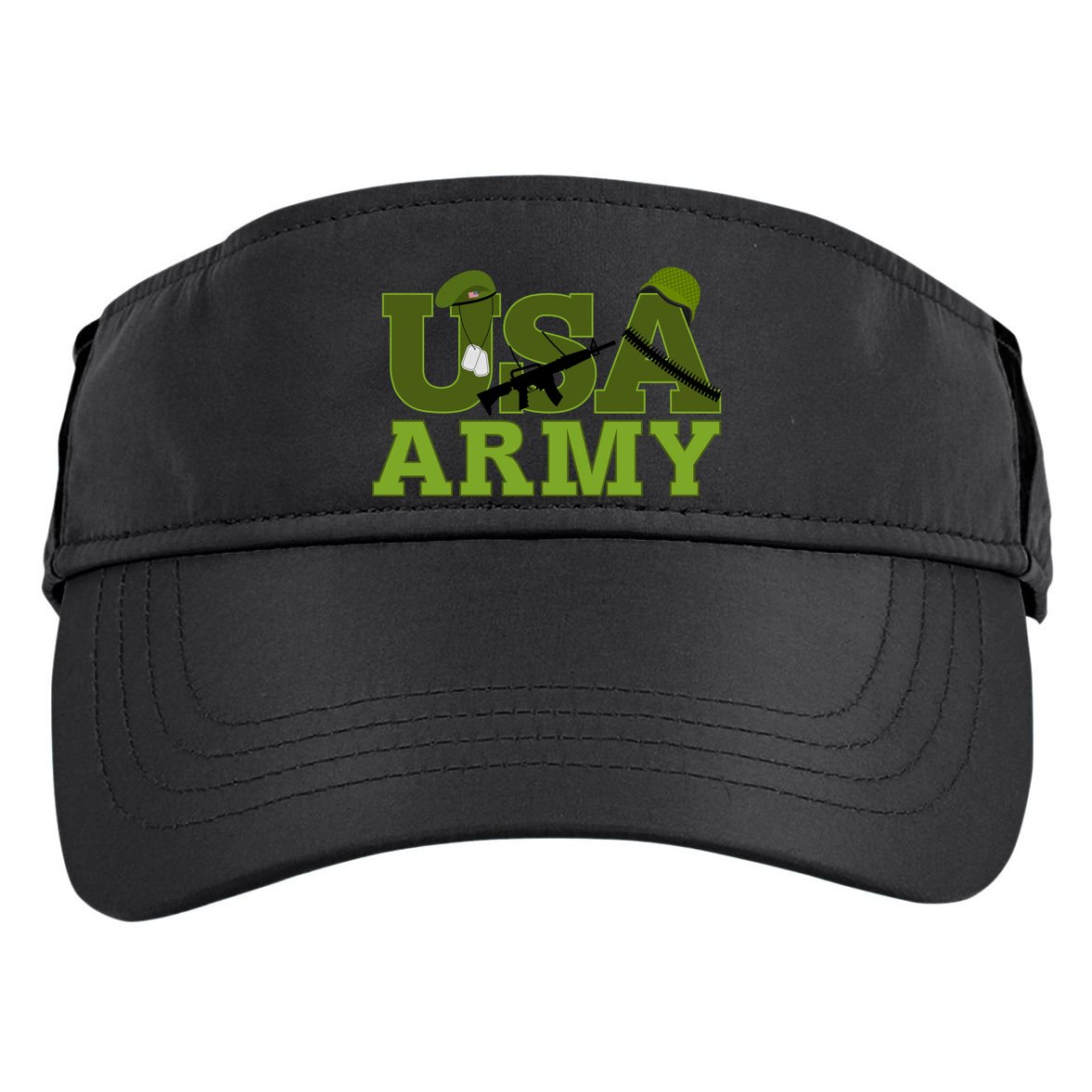 USA Army Camo Logo Adult Drive Performance Visor