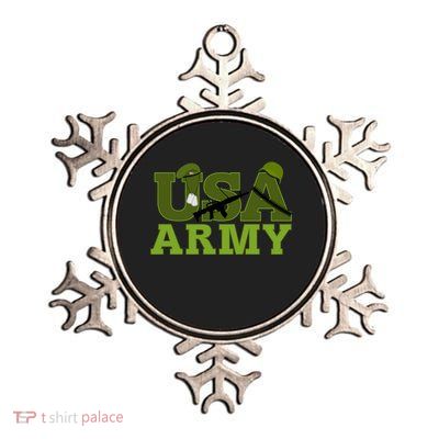 USA Army Camo Logo Metallic Star Ornament