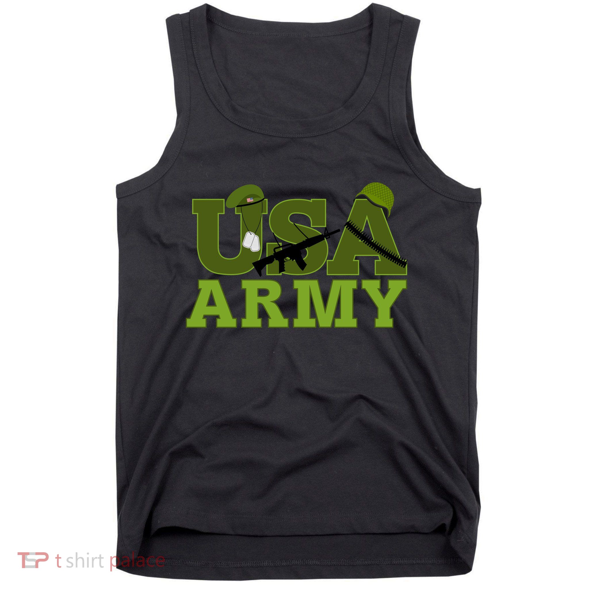 USA Army Camo Logo Tank Top