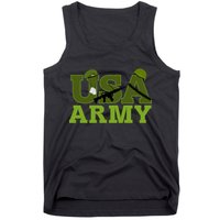 USA Army Camo Logo Tank Top
