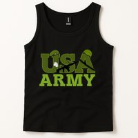 USA Army Camo Logo Tank Top
