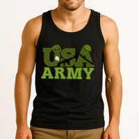 USA Army Camo Logo Tank Top