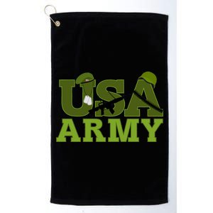 USA Army Camo Logo Platinum Collection Golf Towel