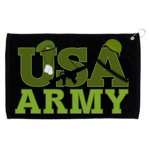 USA Army Camo Logo Grommeted Golf Towel