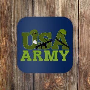 USA Army Camo Logo Coaster