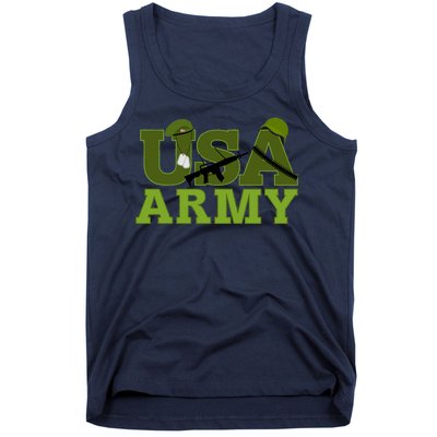 USA Army Camo Logo Tank Top