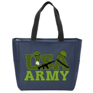 USA Army Camo Logo Zip Tote Bag