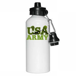 USA Army Camo Logo Aluminum Water Bottle