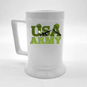 USA Army Camo Logo Beer Stein