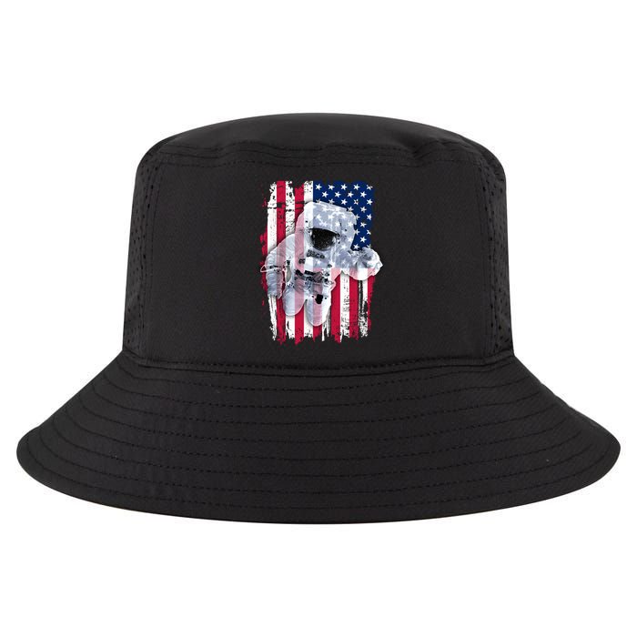 USA Astronaut American Space Flag Cool Comfort Performance Bucket Hat