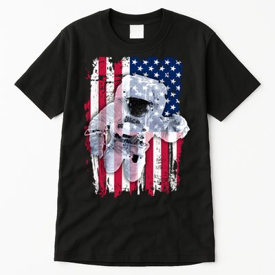 USA Astronaut American Space Flag Tall T-Shirt