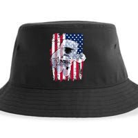 USA Astronaut American Space Flag Sustainable Bucket Hat