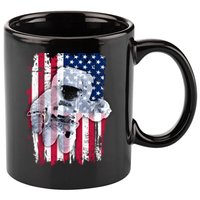 USA Astronaut American Space Flag 11oz C Handle Ceramic Mug