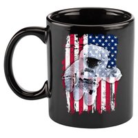 USA Astronaut American Space Flag 11oz C Handle Ceramic Mug