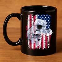 USA Astronaut American Space Flag 11oz C Handle Ceramic Mug