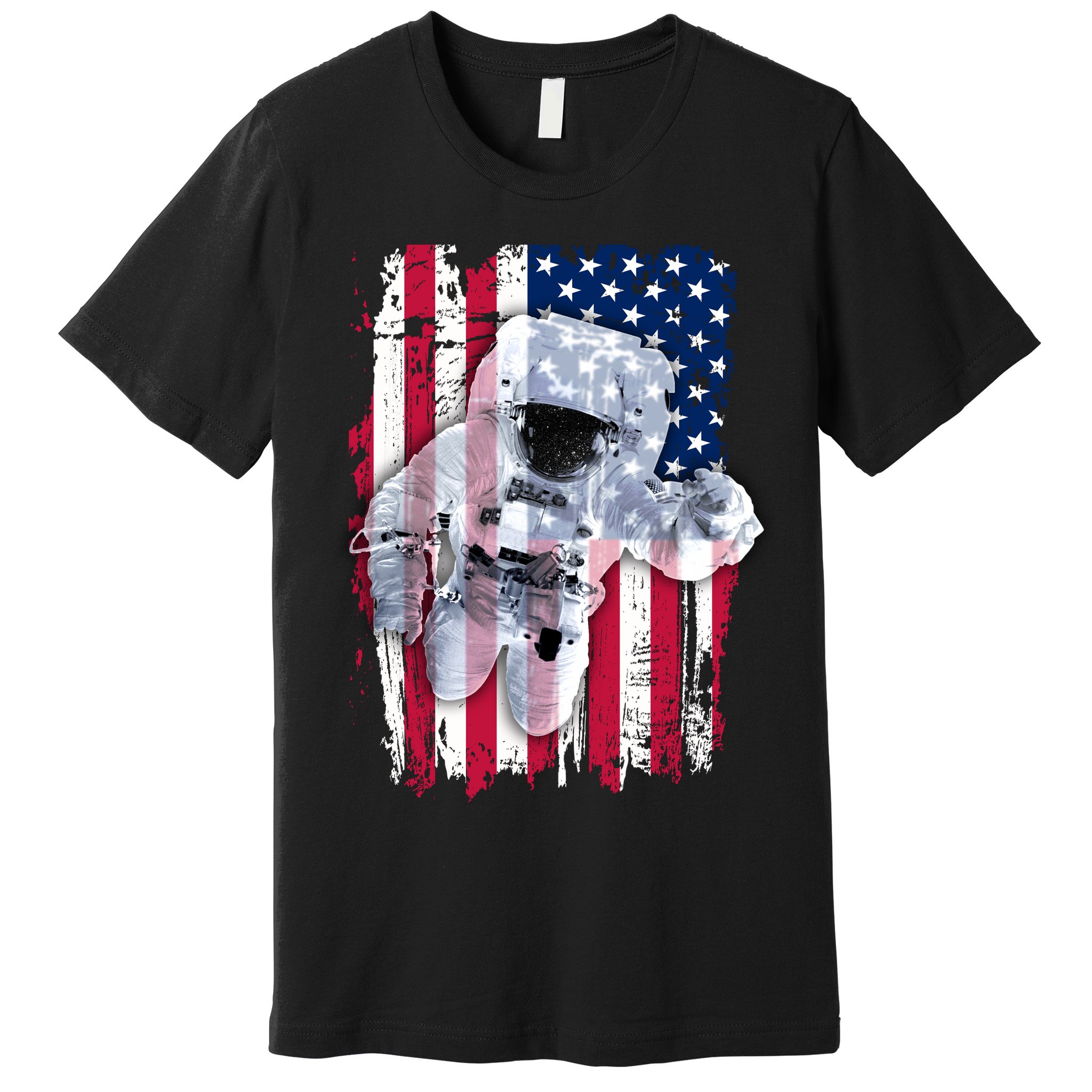 USA Astronaut American Space Flag Premium T-Shirt