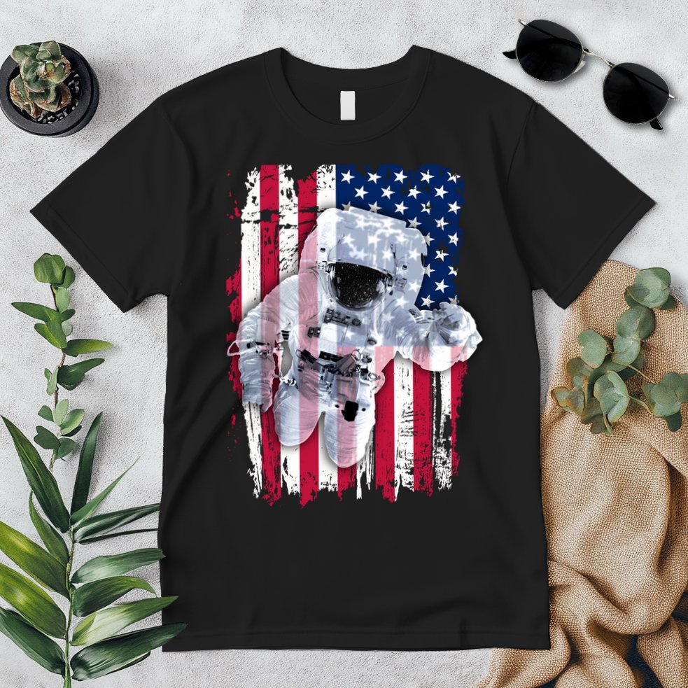 USA Astronaut American Space Flag Premium T-Shirt