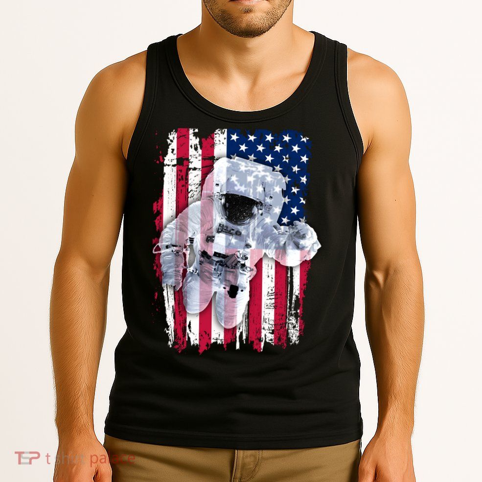 USA Astronaut American Space Flag Tank Top