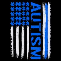 USA Autism Awareness Puzzle Flag Cooling Performance Crew T-Shirt