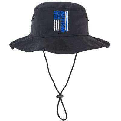 USA Autism Awareness Puzzle Flag Bucket Hat