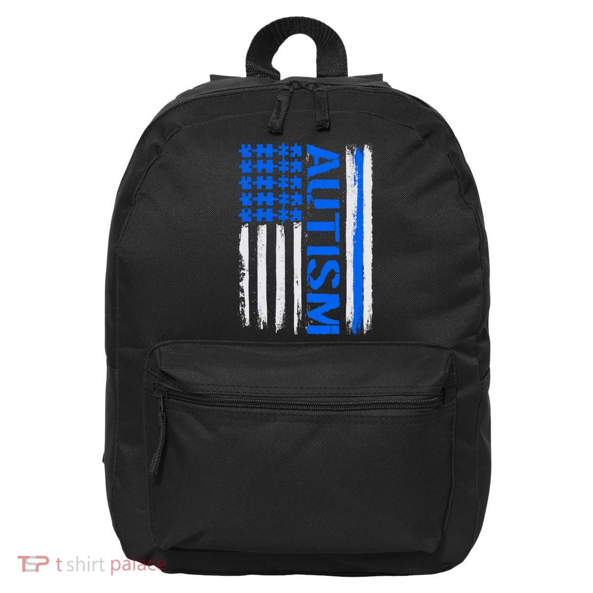 USA Autism Awareness Puzzle Flag 16 in Basic Backpack