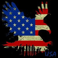 USA Bald Eagle Flag Drip 4th of July Mug