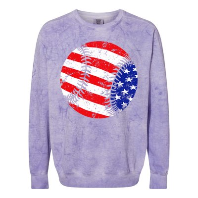 USA Baseball Colorblast Crewneck Sweatshirt