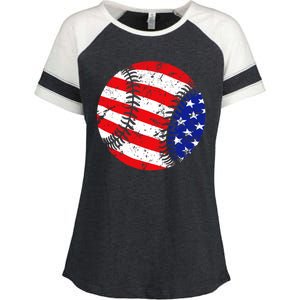 USA Baseball Enza Ladies Jersey Colorblock Tee