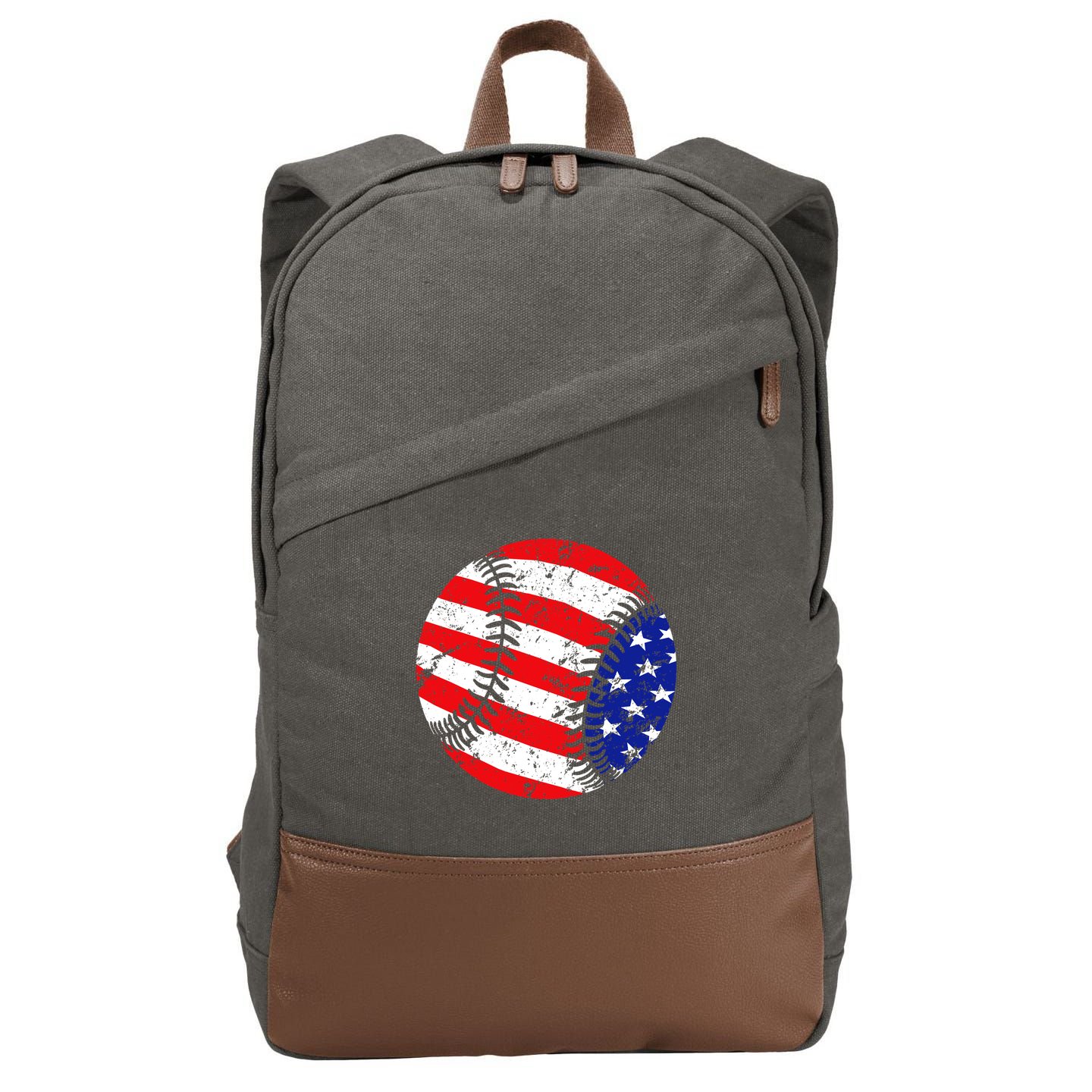 USA Baseball Cotton Canvas Backpack