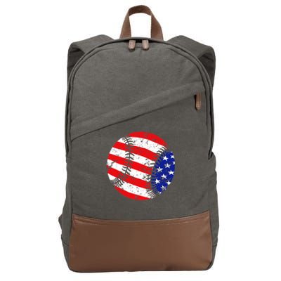 USA Baseball Cotton Canvas Backpack