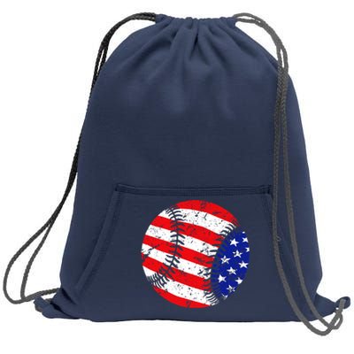 USA Baseball Sweatshirt Cinch Pack Bag