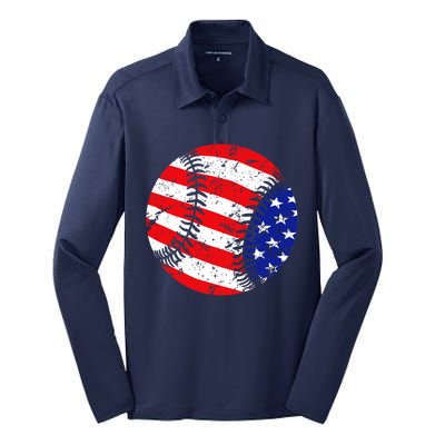 USA Baseball Silk Touch Performance Long Sleeve Polo