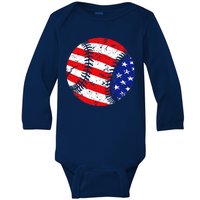 USA Baseball Baby Long Sleeve Bodysuit