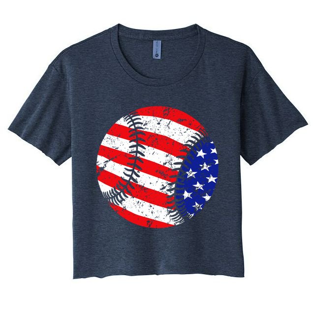 USA Baseball Crop Top