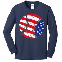 USA Baseball Kids Long Sleeve Shirt